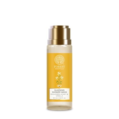Image of Forest Essentials Luxury Bath & Body Gift Set | Honey Vanilla Scented | Body Wash and Body Lotion (Pack of 2)