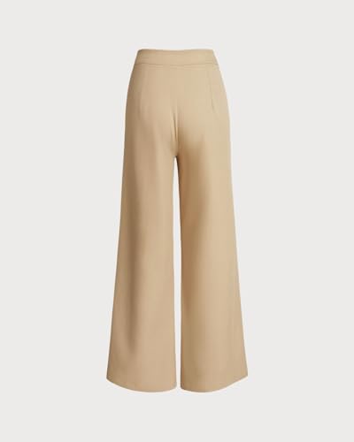 Women Wide Leg Pants High Waist Pants for Office Work Classic Trousers2