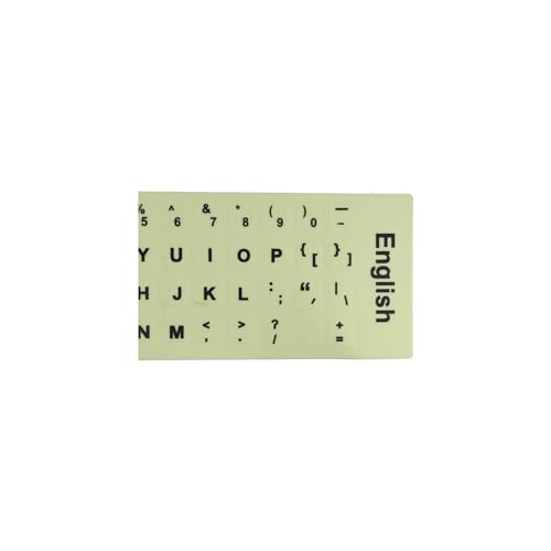 2 Piezas Pegatinas de Teclado en Inglés Brillan en la Oscuridad miniatura 6