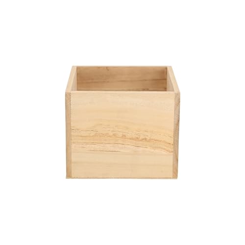 VOSTEEN 1x Macetero de Madera 15x15x12 cm