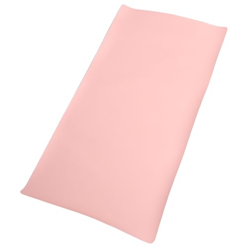 MOLUCKFU Almohadilla de Maquillaje Rosa y Versátil de PU para Protección de Mesas en Tocadores y Estaciones de Trabajo