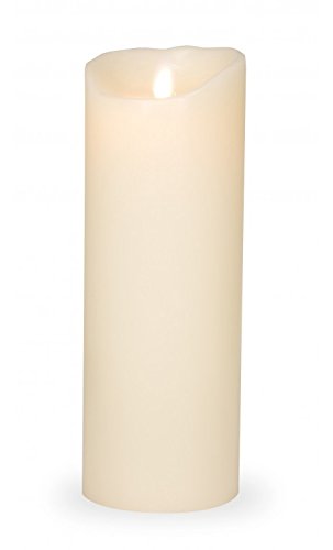 Preisvergleich Produktbild sompex Flame Echtwachs LED Kerze, fernbedienbar, Elfenbein, Höhe:23 cm