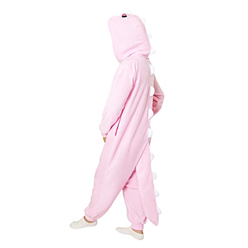 DEBAIJIA DWSY Conjunto de Pijama, Dinosaurier Rosa, 159-168 para Niños
