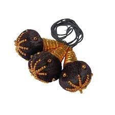Kunjalam Hair Accessories Dance Ornament Traditional Jewellery Bharatanatyam,Kuchipudi, Weddings Classical Dance Hair Tassel Jewellery Jadai Set For Women (AD:0030)