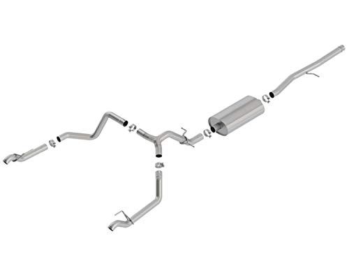 Borla 140767 Cat-Back Exhaust System Single 3 in. - 2.75 in. Incl. Muffler/Connecting Pipes/Hardware No Tips Single Split Rear Exit Touring Sound Cat-Back Exhaust System
