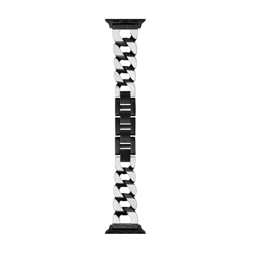Michael Kors Damenband Apple Watch 38 mm 40 mm 41 mm 42 mm 44 mm 45 mm Edelstahl zweifarbig, MKS8073E