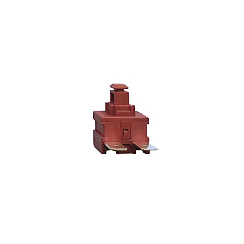 Power Switch Push Button 2Pin 4Pin KAN-L5 Switch 7.5A 250V AC 15A 125V AC Water Heater Vacuum Cleaner Special Lock Self-Locking Switch (2Pin 90°)