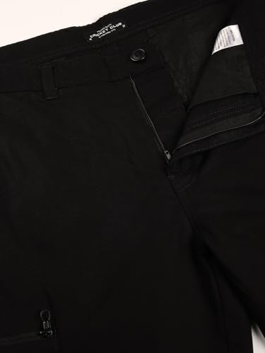 Image of Thomas Scott Men's | Solid | Light Weight | Breathable Fabric | 2 Zipper Pockets | Mid Rise | Regular Fit | Cotton Blend | Button Waist | Chino Trouser | Pants