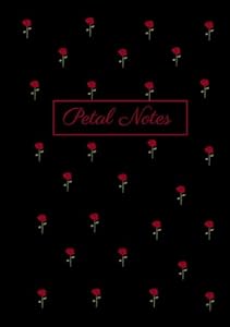Petal Notes: Notebook | Red Floral Design | 7x10 inch | 120 Lined Pages Journal