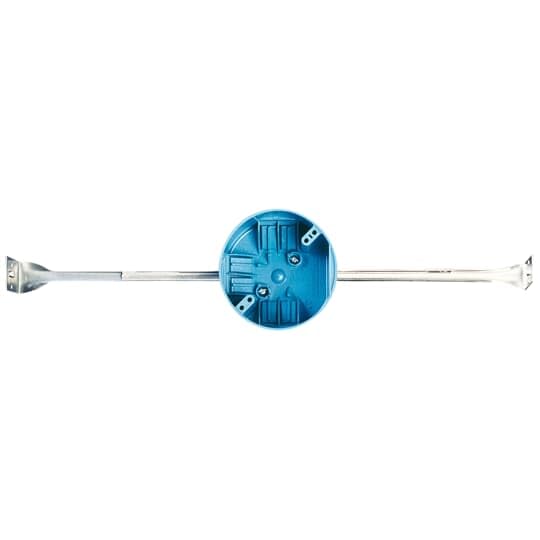 Carlon B620K 4" Round Ceiling/Fixture Box with Bar Hanger, Non-Metallic