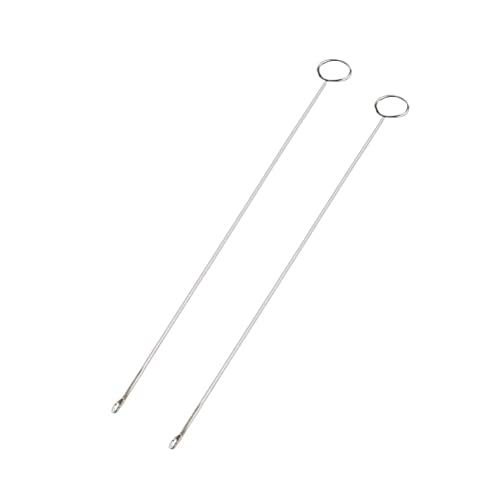 Image of Gemsy Hooked Needle Set of 1 for Tailoring, Loop Turner Hook Sewing- Perfect Tools for Piping, Knots, Bias Tubing - Stainless Steel - Ideal for Button Looping, Trims, DIY