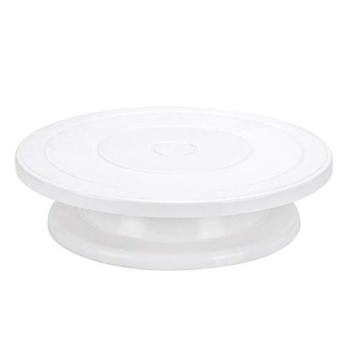 Rotating Cake Turntable - Zerdie, Turns Smoothly Revolving Cake Stand, Cake Spinner and Leveler