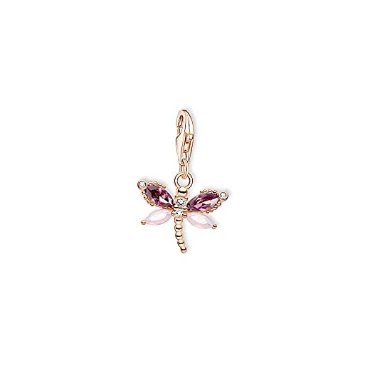 THOMAS SABO Damen Charm-Anhänger Rosegold Libelle Charm Club 925 Sterlingsilber 1873-323-7