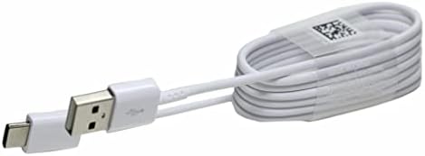 純正Samsungオリジナル高速充電USB-A-USB-CタイプC充電および同期ケーブル、携帯電話やタブレット用(ホワイトタイプc)。