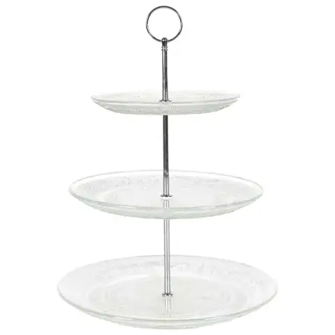 Plateau à Gâteaux en Verre HOME DECO FACTORY KP0025 Cover