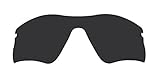 Replacement Lenses Polarized Stealth Black for Oakley Radar Range Sunglasses
