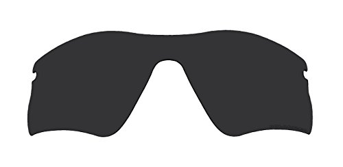 Replacement Lenses Polarized Stealth Black for Oakley Radar Range Sunglasses