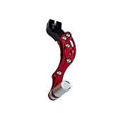Tidgel CNC-Aluminium-Motorrad-Schalthebel, rot, blau, orange, silber, schwarz, gold, für Fahrrad-Modifikation, Rennsport, Offroad (rot)