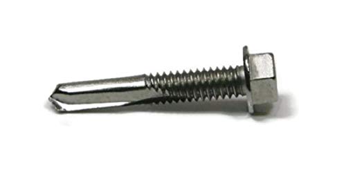 #12 TEK 5 Tornillos autoperforantes acero inoxidable 25 u miniatura 3