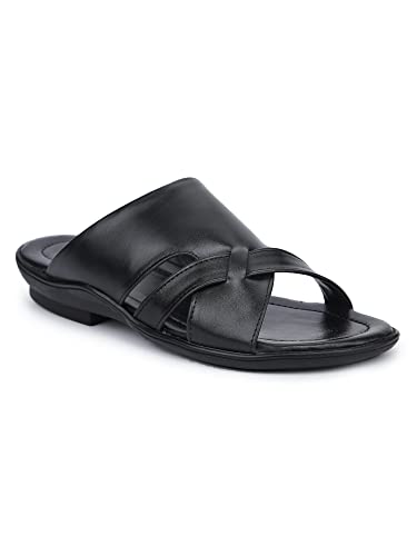 Image of Greentech Men's Synthetic Stylish Casual Formal Slipper Chappal Flip Flop