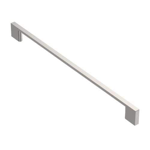 Alzassbg 5 Pack Brushed Satin Nickel Cabinet Pulls, 11-1/3 Inch(288mm) Hole Centers Rectangle Cabinet Handles Kitchen Pulls for Drawers and Cabinets AL3051SN