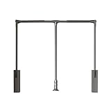 Installation facile : cette tringle à vêtements à fermeture amortie est suffisamment haute for suspendre des vêtements volumineux comme des jupes longues, des manteaux et des tailleurs. Instructions de montage et accessoires inclus.