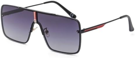 Oversized Steampunk One-Piece Sunglasses Men Square Rimless Punk Sun Glasses For Male Vintage Eyewear Shades