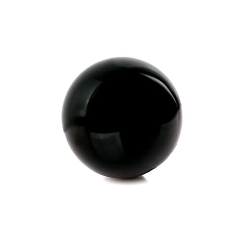 Cristal de roche obsidienne boule de 7cm ornement grand format