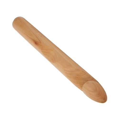 Image of Aqur2020 30mm Large Thick Crochet Hook, 24.7cm Wooden Knitting Needle for Chunky Yarn, Hand Weaving Tool for DIY Crafts Hats Pet Mats