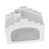 TOPPERFUN Quemador De Leña Sagrada Quemador De Incienso para Palo Santo. Porta Incienso De Granja Titular De Palo Santo Soporte De De Cerámica Bandeja Porta Fragancias Cerámica Blanco