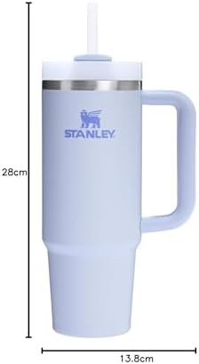 STANLEY Quencher H2.0 Tumbler with Handle and Straw 30 oz | Flowstate 3-Position Lid | Cup Holder Compatible for Travel | Insulated Stainless Steel Cup | BPA-Free | Dew Drop — view 7