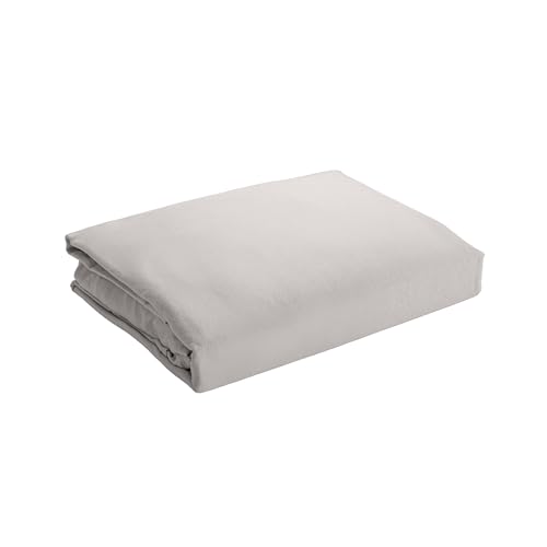 LYOR - Lençol com Elástico King Saphira Toque 300 Fios Microfibra Cinza