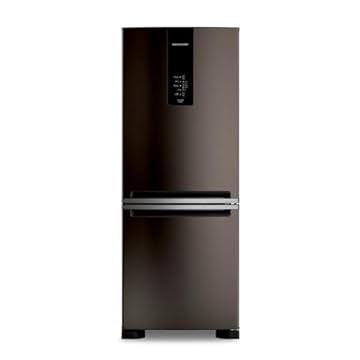 Refrigerador Brastemp 447 Litros Frost Free Inverse Black Inox BRE57FE – 220 Volts