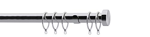 Gardinenstangen-Set Speedy Endkappen, verchromt, 125 cm x 28 mm Cover