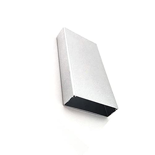 (17x53x110mm Silver) Compact Instrument Box for Electronics Projects, 28x131x120mm/17x53x110mm Silver Aluminum DIY Enclosure Case for PCB Boards and Amplifiers