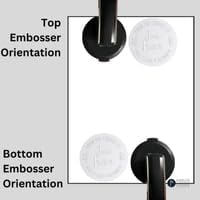 Library Book Embosser Seal Stamp Personalized Customized 1 x 5/8" (Open Book)