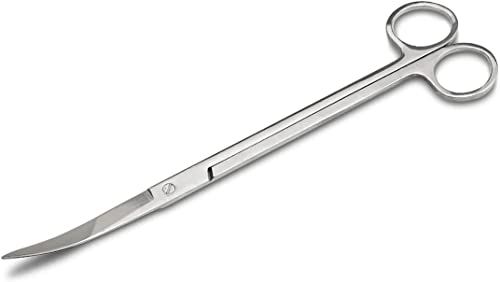 Foodie Puppies Stainless Steel Aquarium Scissor - (Curved Scissor, 25cm) | Shears for Fish Tank Aquarium Plants, Terrarium Plants, and Aquascaping | F