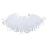 My Lello White Baby Tutu Ruffle Scallop Edge Skirt 5-Layer (Newborn - 3mo.)