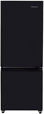 （16:30時点） ハイセンス 冷蔵庫 幅48.1cm 162L ブラック HR-D16FB 2ドア 右開き 自動霜取り コンパクト