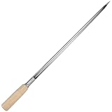 SAFIGLE Edelstahl Getreidepulverprobenehmer mit Holzgriff Einfacher Aufbau und Bruchfest für Reis und Granulare Materialien in Landwirtschaft