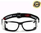 EverTrust EVERSPORT Adult Sports Goggles Safety Protective Glasses with Adjustable Strap for Basketball Football Volleyball Hockey Rugby 1602