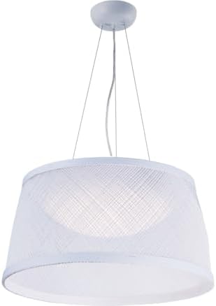 Maxim 54376WT Bahama Hemp String Outdoor LED Pendant, 1-Light 15 Watt, 13"H x 24"W, White