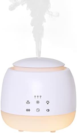 Vonokee Aromatherapy Essential Oil Diffuser,White Noise Machine,Mist Humidifier with 7 LED Color Lights,10 Soothing Sounds,Night Light,Timer, Waterless Auto Shut off Sleep Sound Machine (White)