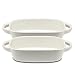 Produktbild Supremery 2x Auflaufform Ofenform Backform Klein aus Keramik- Ideal für 2 Personen - Auflaufform für Lasagne Tiramisu - rund - 2er Set