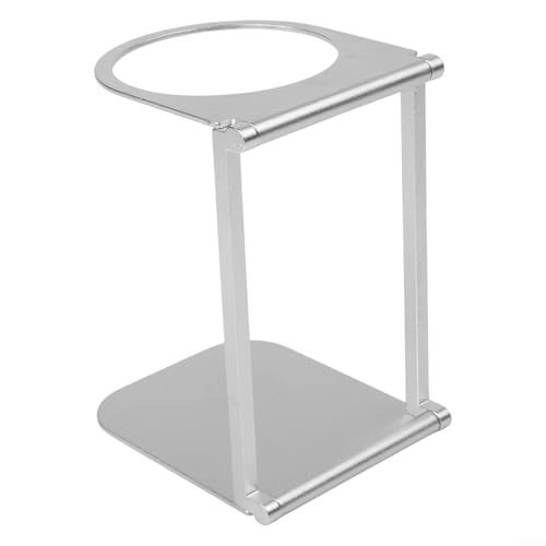Yhenlovtt Staffa regolabile per macchina da caffè in acciaio inox, per uso esterno, spazio profondo, accessorio di supporto per caffettiera portatile grigio, 12,37,71 cm