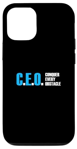 Blue Color Conquer Every Obstacle Blue Graphic �X�}�z�P�[�X iPhone 12/12 Pro �p