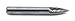 Forney 60126 Tungsten Carbide Burr with 1/4-Inch Shank, Tree Pointed, 1/4-Inch,Dark Grey