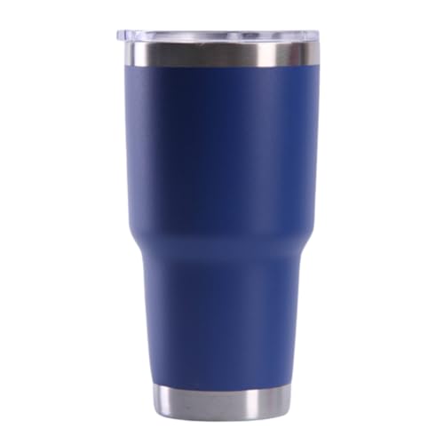 Gteller 30 oz Stainless Steel Tumbler, Double Wall Insulated Travel Mug with Lid (Blue)