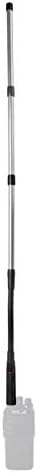 HYS RHD1277 SMA Female Collapsible CS Tactical Antenna Dual Band VHF UHF 77cm(30.3inch) Flexible Goose Aerial for Baofeng UV-5R, UV-82, BF-F8HP, UV-5R V2+ Plus, BF-F9 V2+ 2 Way Radio