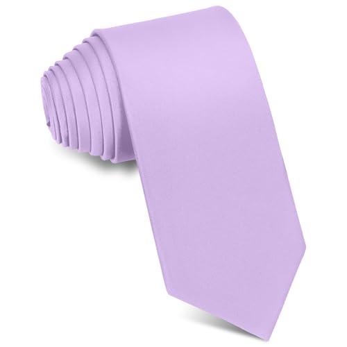 Men's Ties Solid Pure Color 3.15" (8CM) Necktie Lavender Ties For Men